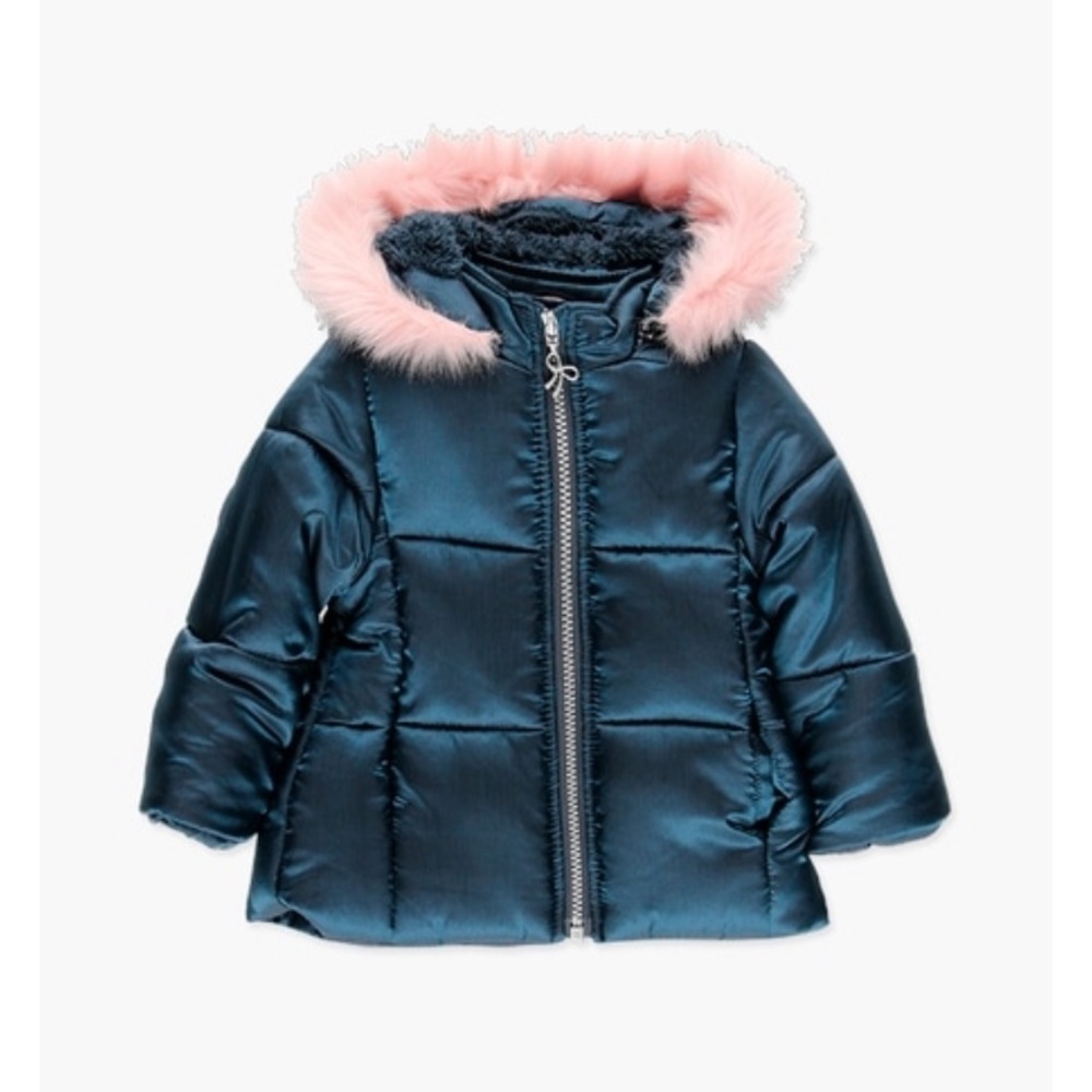 Boboli Girl’s Navy Blue Technical Parka NWT 12M